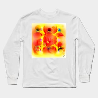 Sky Lanterns Abstract Long Sleeve T-Shirt